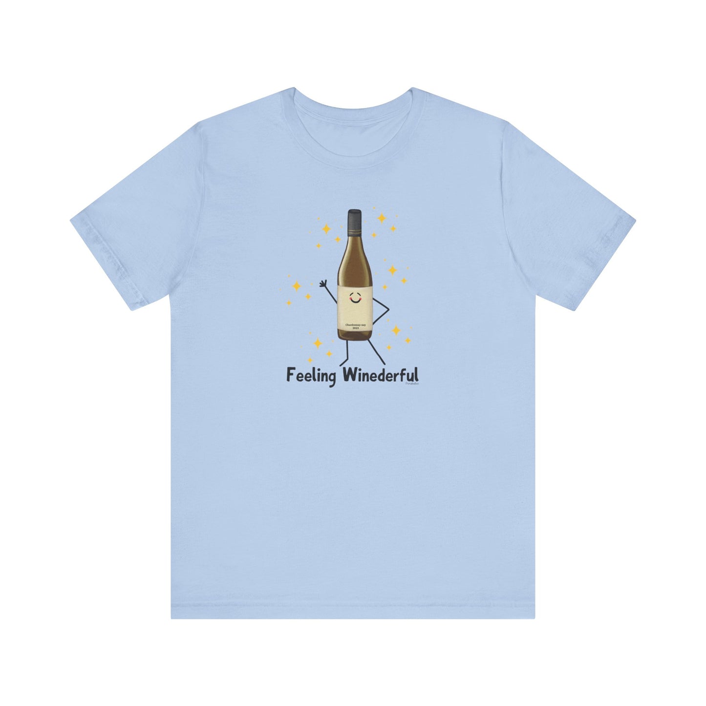 Feeling Winederful Adult Unisex Wine Pun T-Shirt - Punaballoo