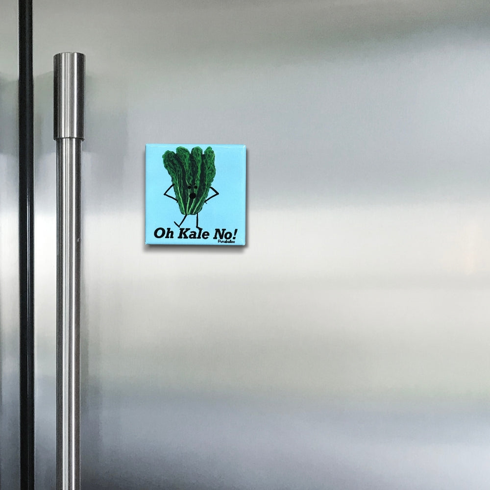 Oh Kale No! Magnet – Funny Veggie Pun | 2"x2" Square