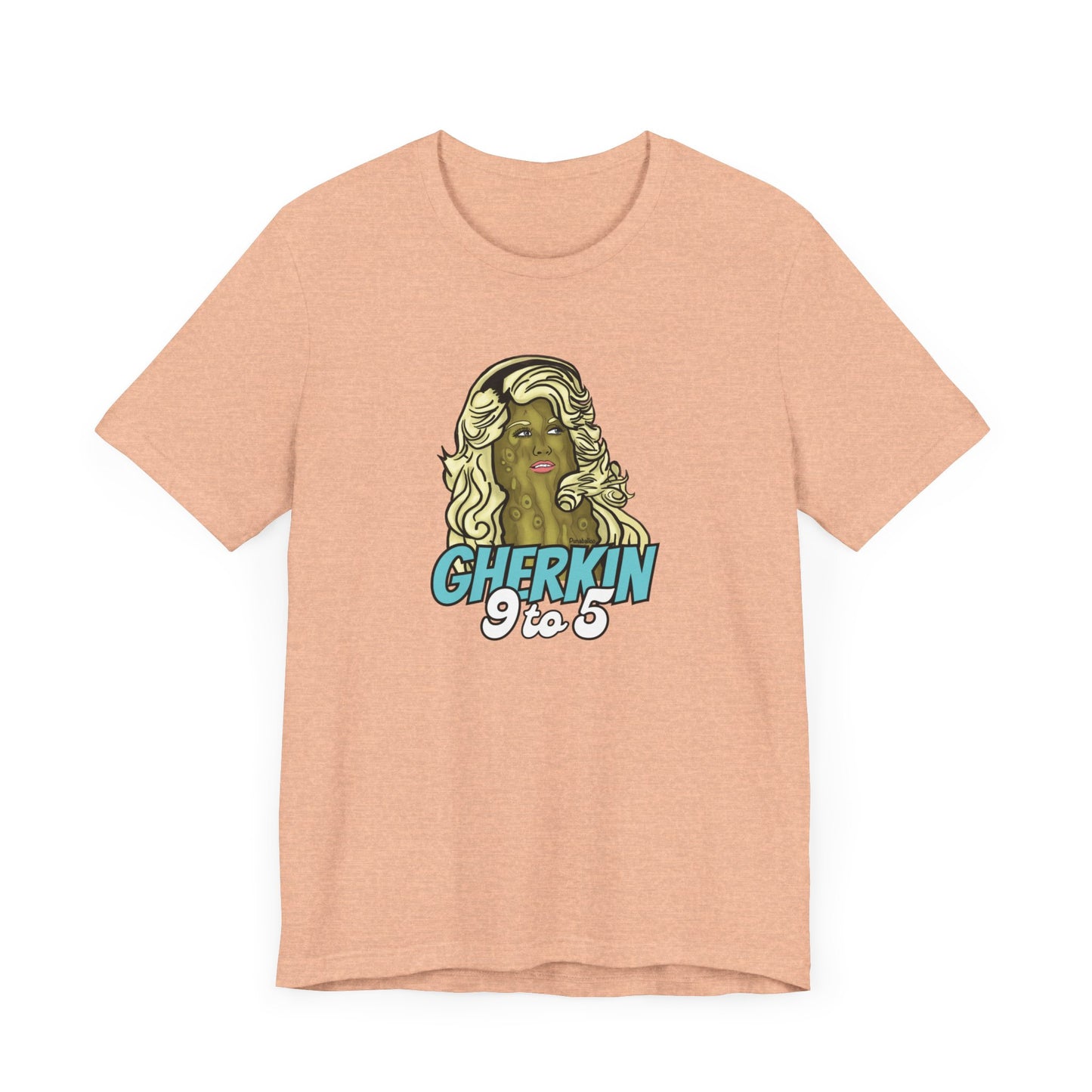 Gherkin 9 to 5 Adult Unisex Pickle Pun T-Shirt - Punaballoo