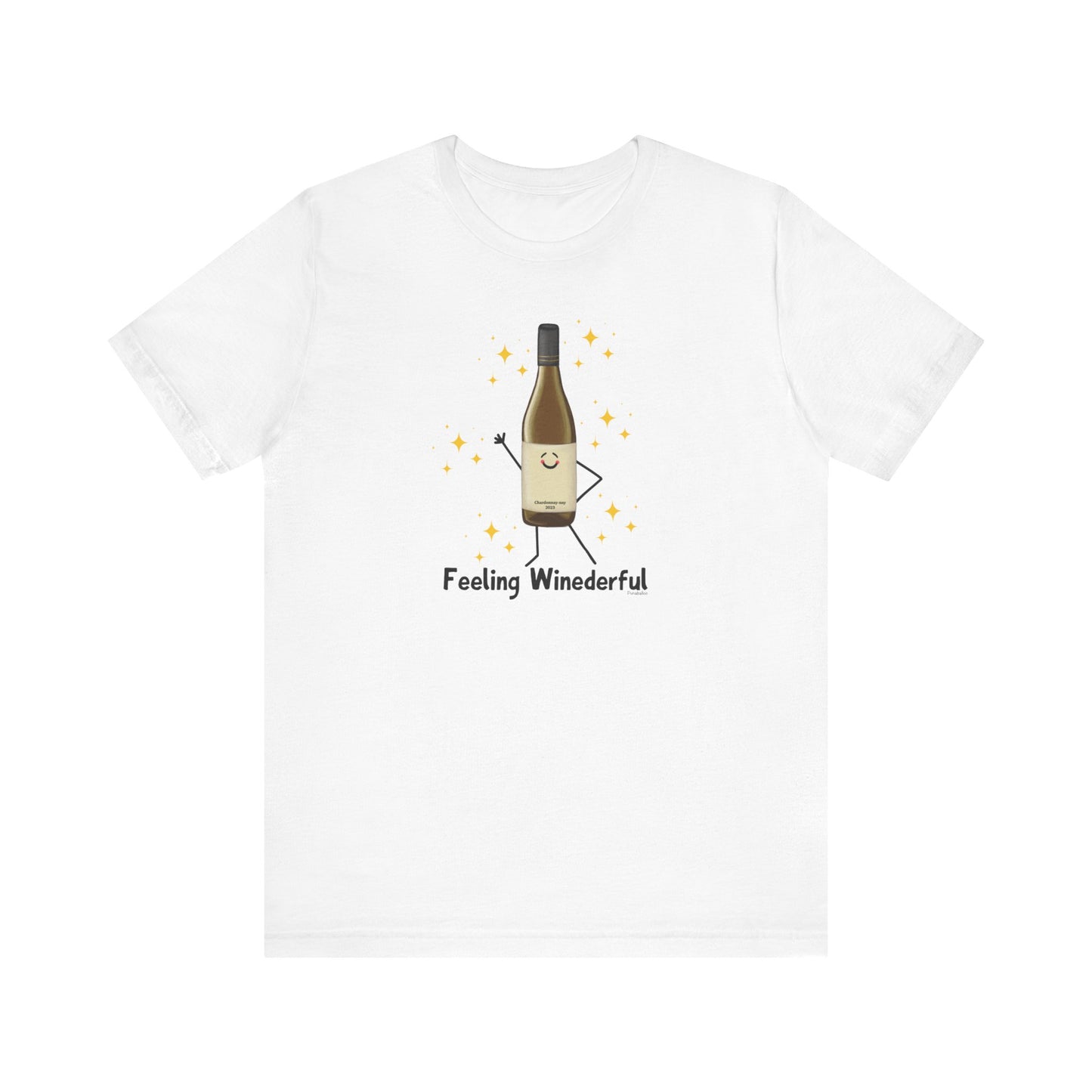 Feeling Winederful Adult Unisex Wine Pun T-Shirt - Punaballoo