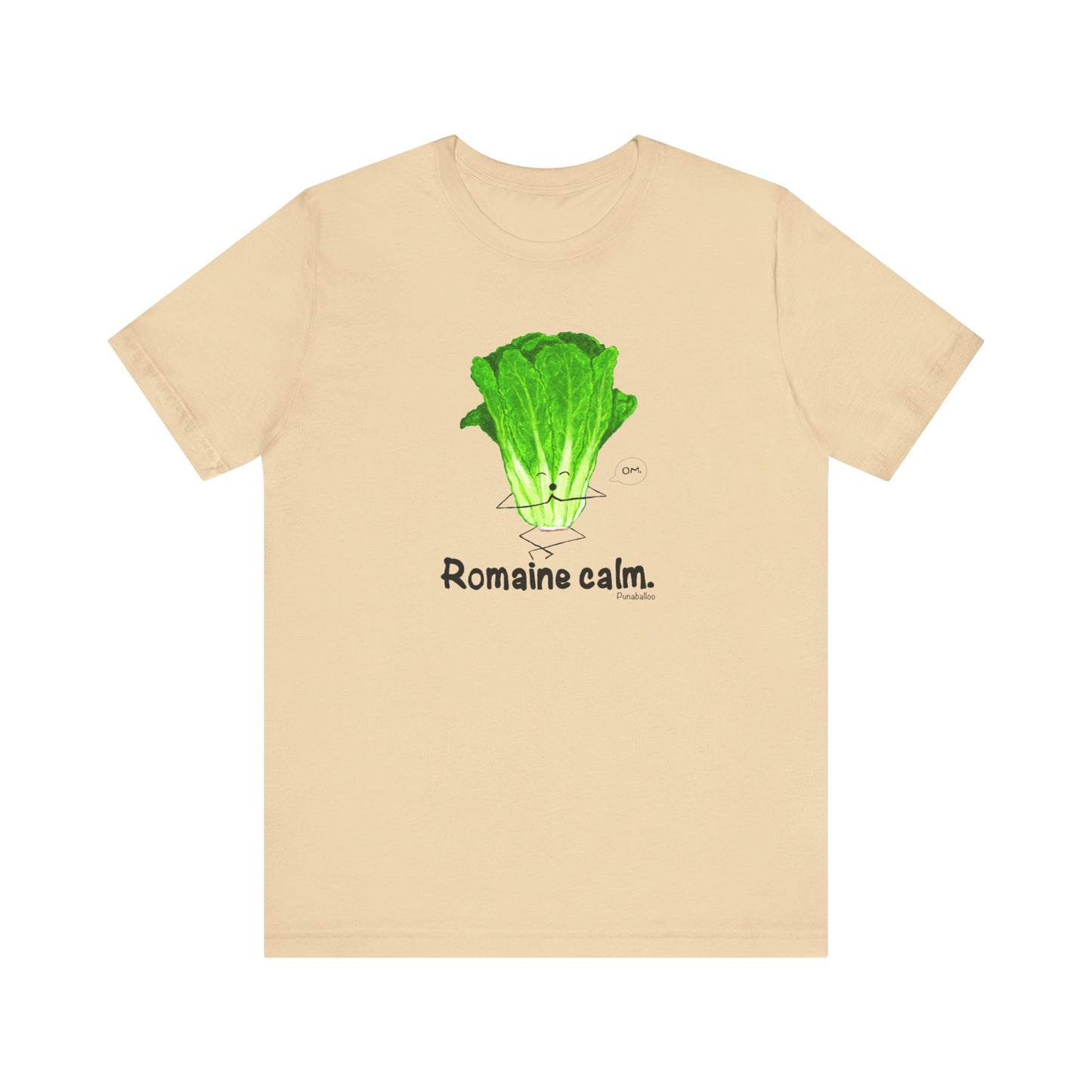 Romaine Calm Adult Unisex Lettuce Pun T-Shirt - Punaballoo