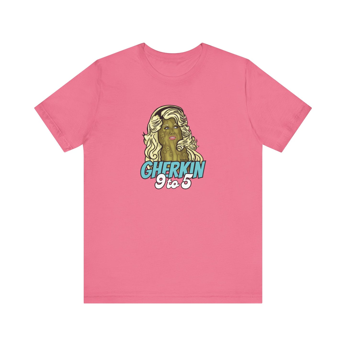 Gherkin 9 to 5 Adult Unisex Pickle Pun T-Shirt - Punaballoo