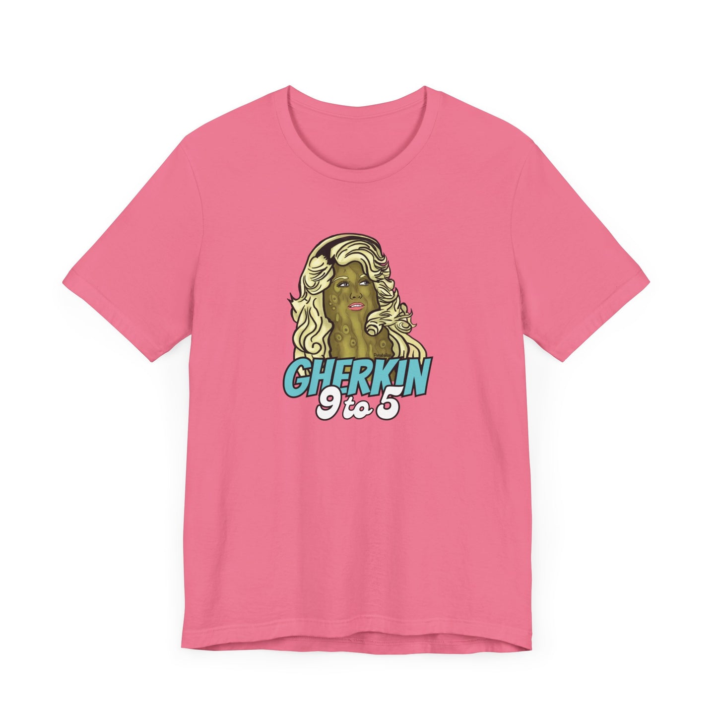 Gherkin 9 to 5 Adult Unisex Pickle Pun T-Shirt - Punaballoo