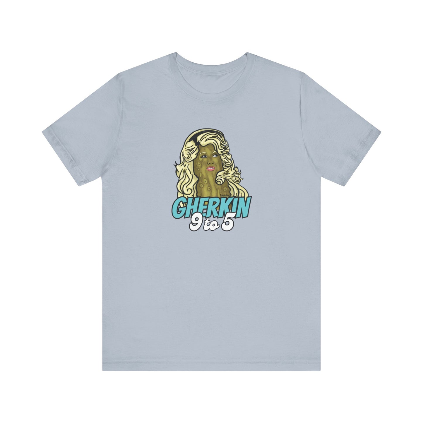 Gherkin 9 to 5 Adult Unisex Pickle Pun T-Shirt - Punaballoo