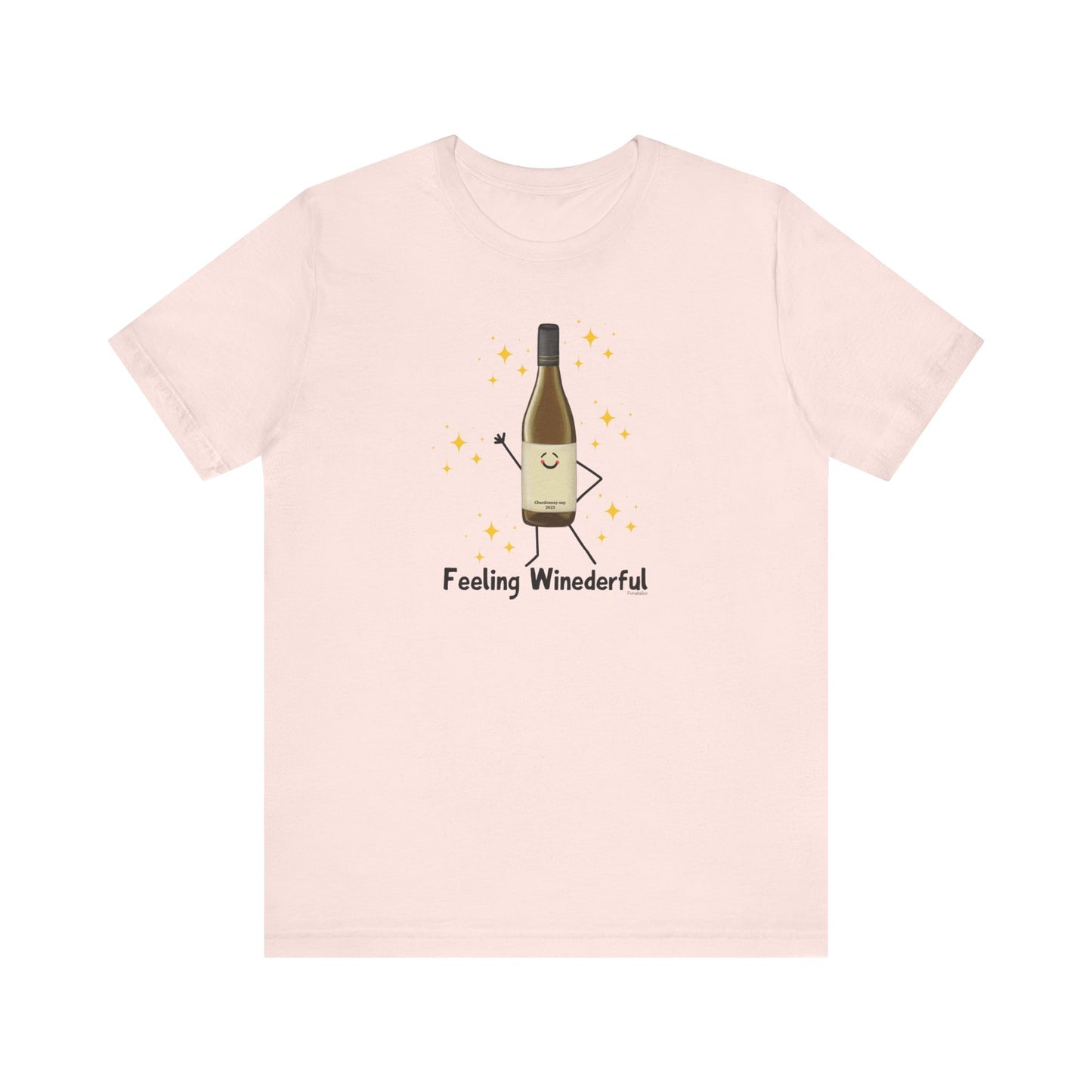 Feeling Winederful Adult Unisex Wine Pun T-Shirt - Punaballoo