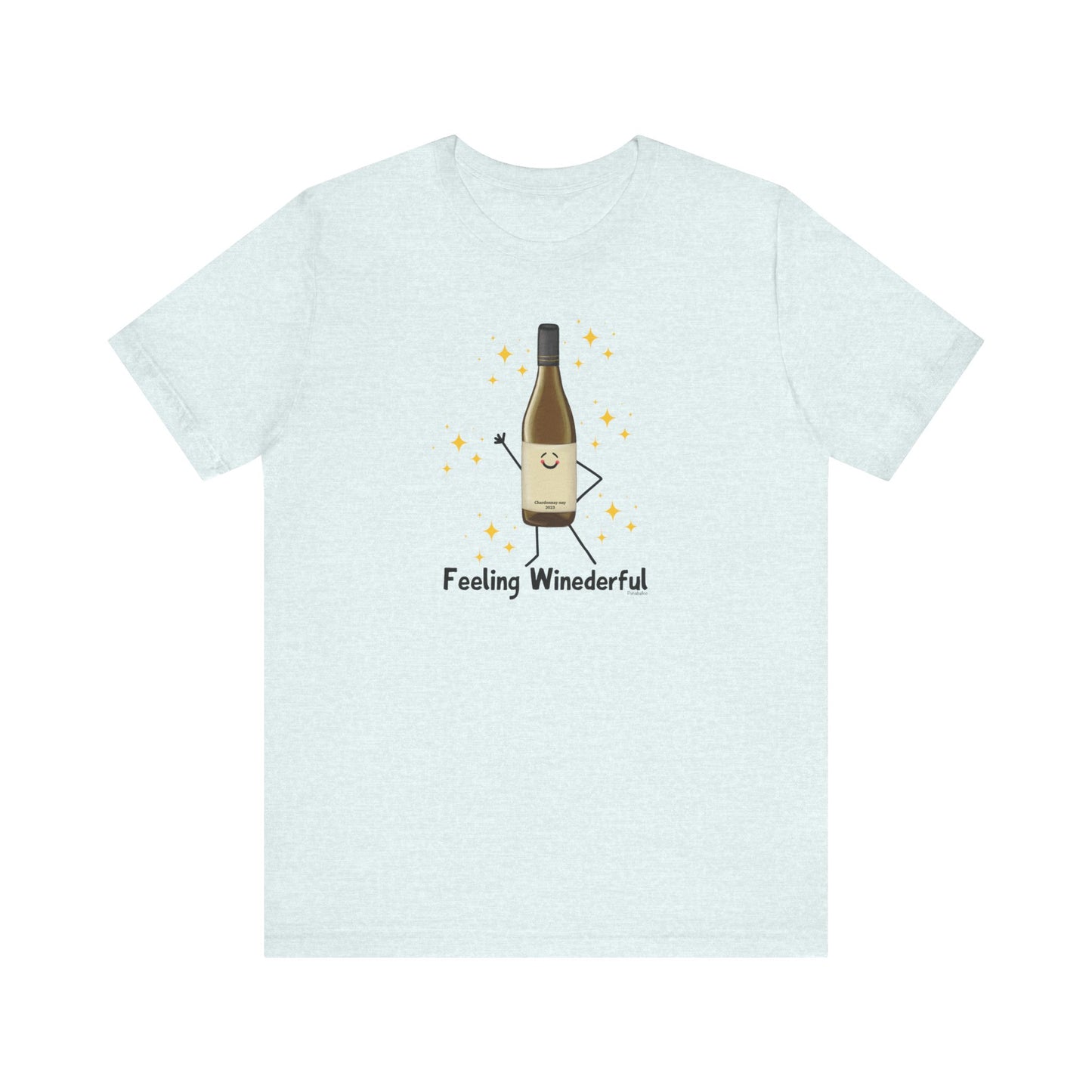 Feeling Winederful Adult Unisex Wine Pun T-Shirt - Punaballoo