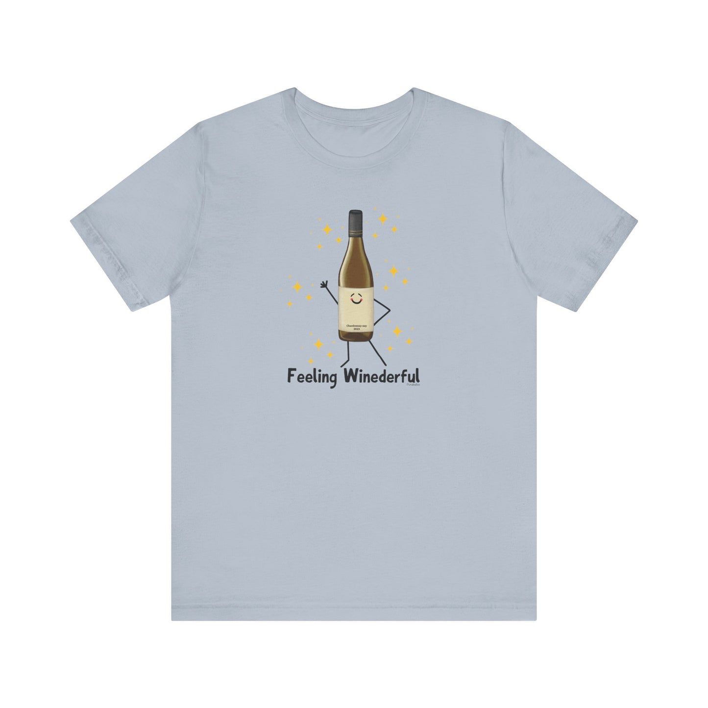 Feeling Winederful Adult Unisex Wine Pun T-Shirt - Punaballoo