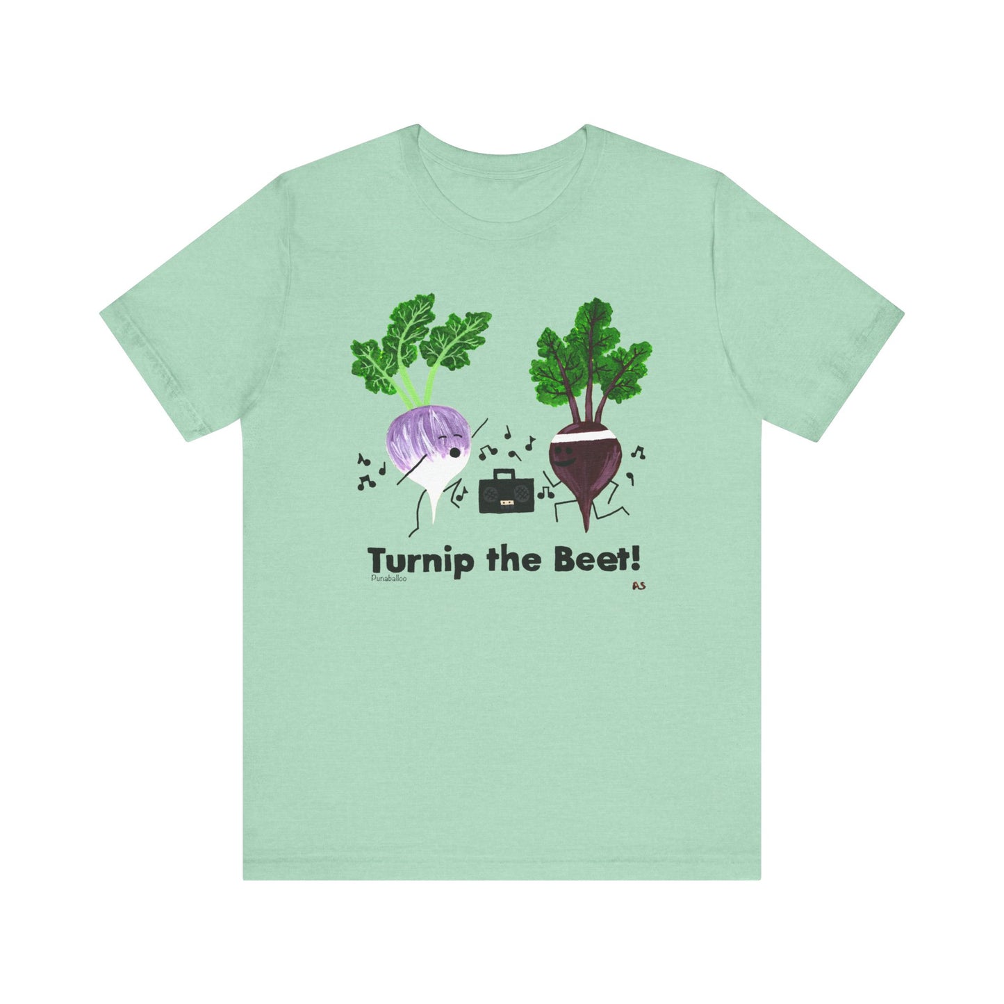 Turnip The Beet Adult Unisex Music Pun T-Shirt - Punaballoo