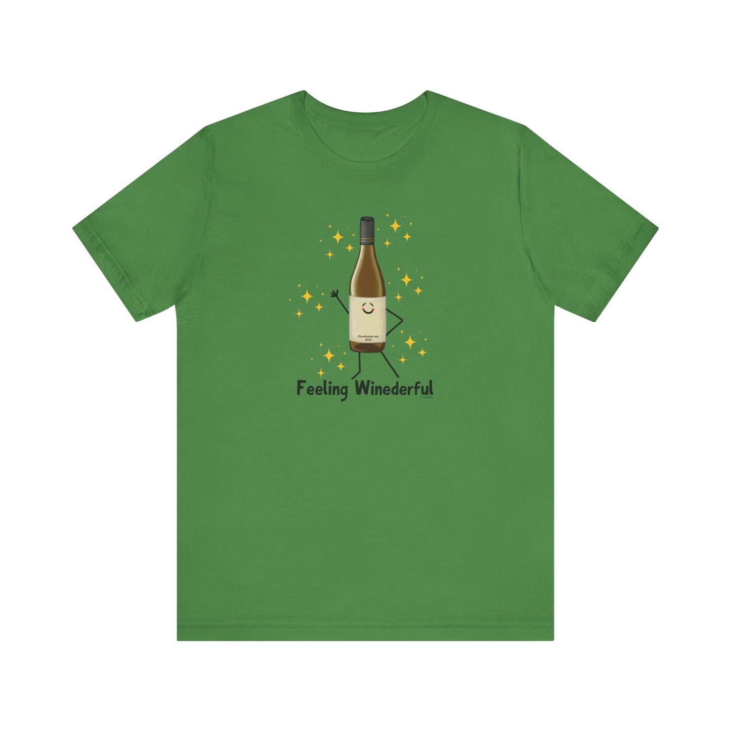 Feeling Winederful Adult Unisex Wine Pun T-Shirt - Punaballoo