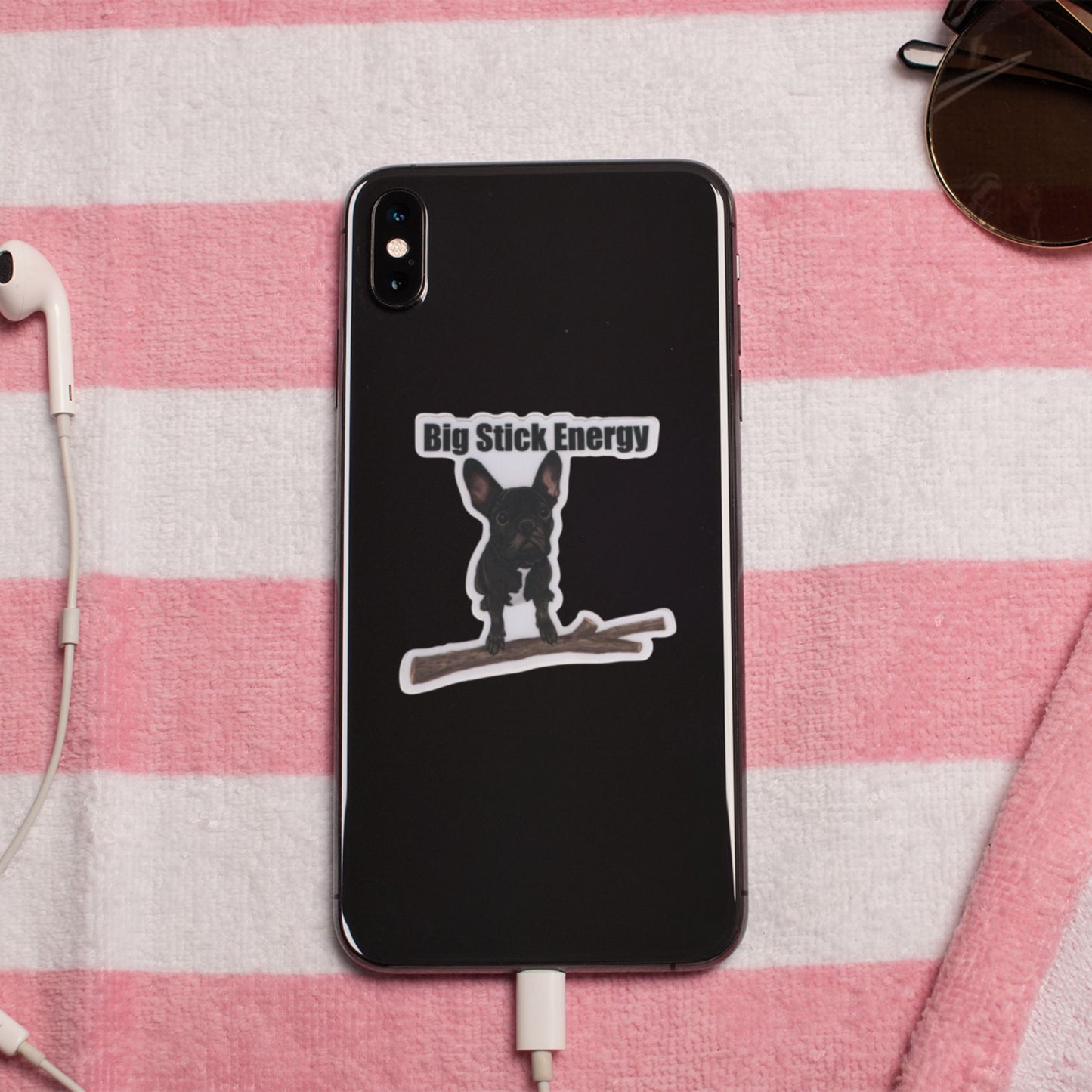 Big Stick Energy 3" Vinyl Dog Pun Sticker