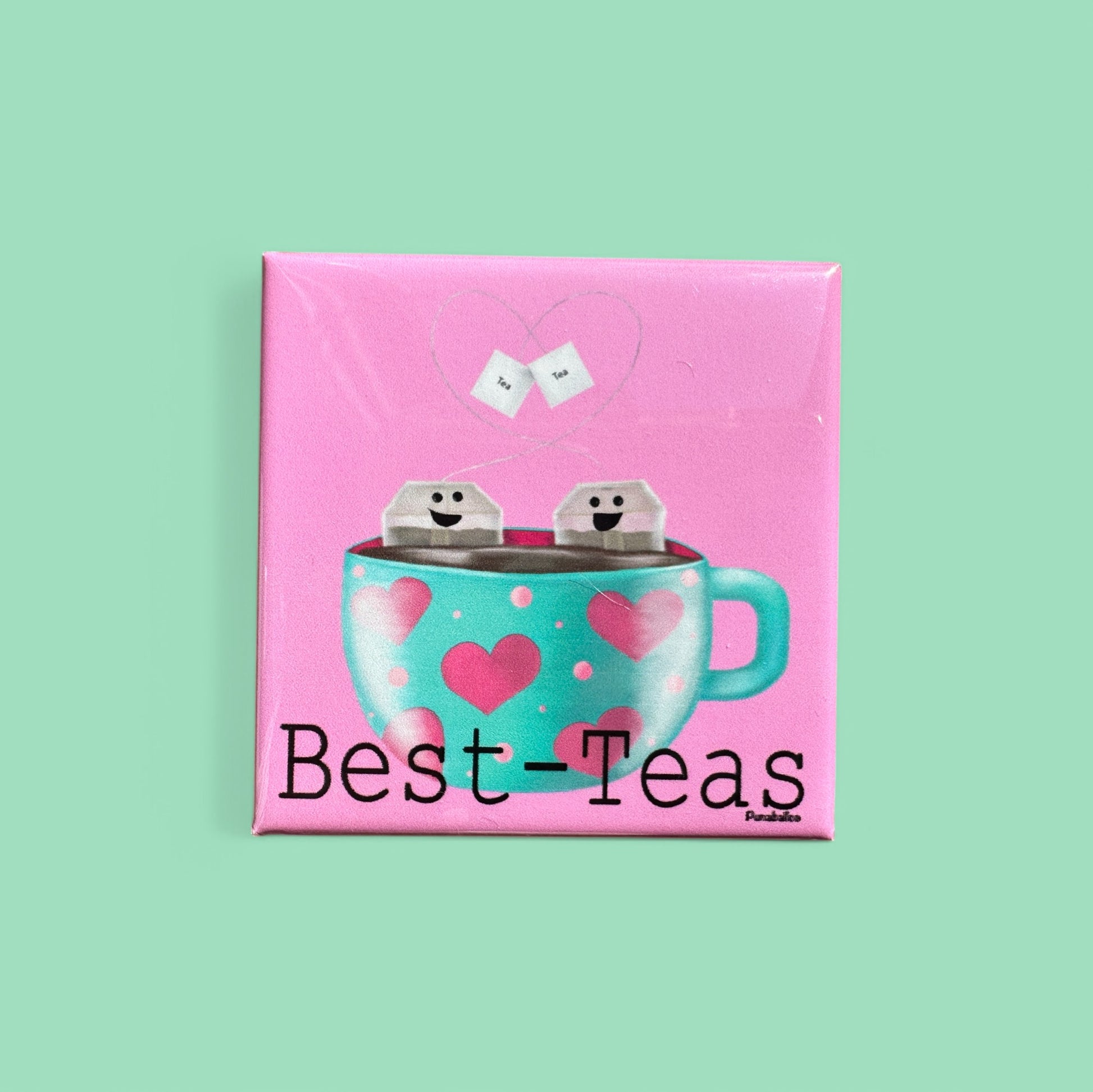 Best-Teas Cute Best Friend Fridge Magnet - Punaballoo