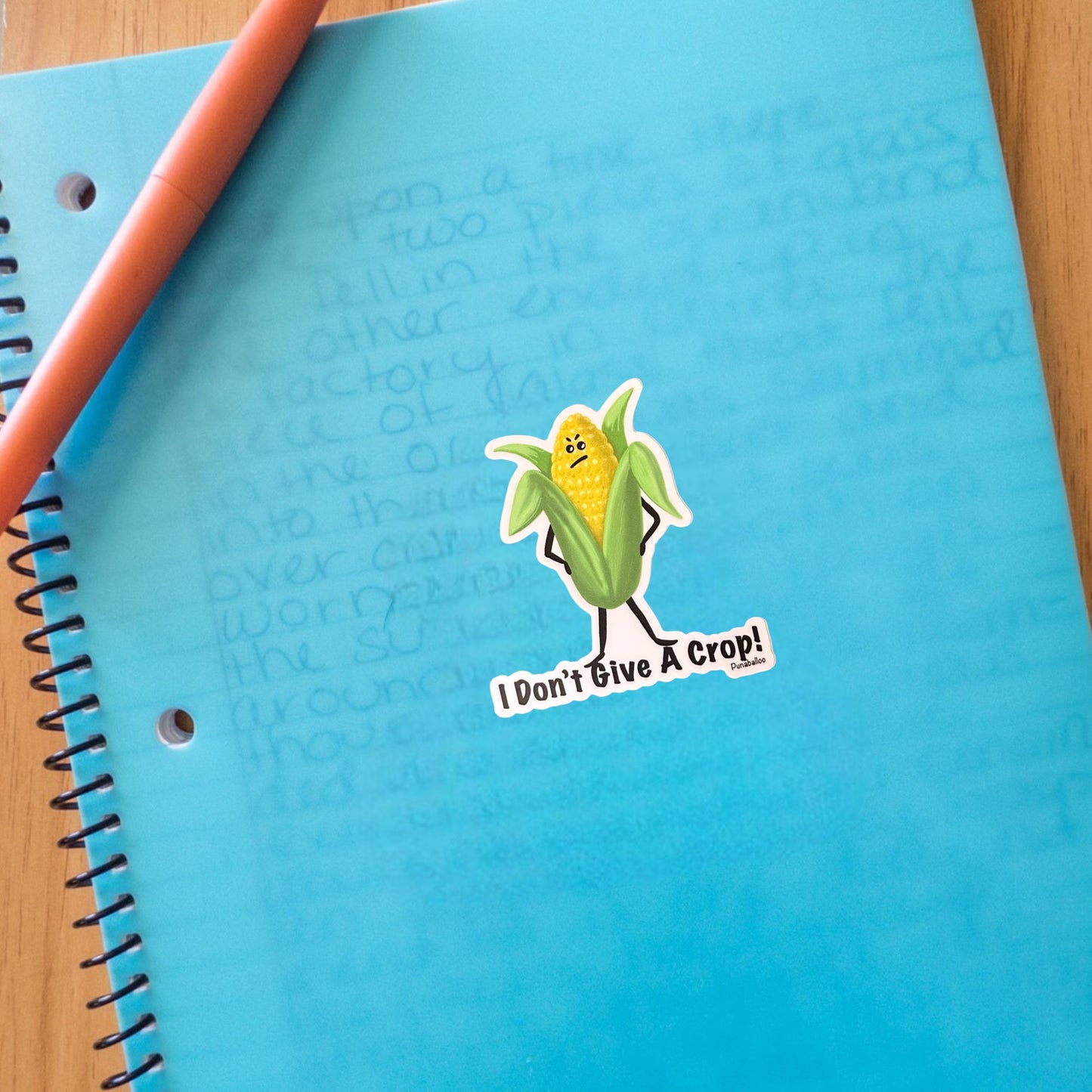 I Don't Give A Crop 3" Vinyl Sticker - Punaballoo