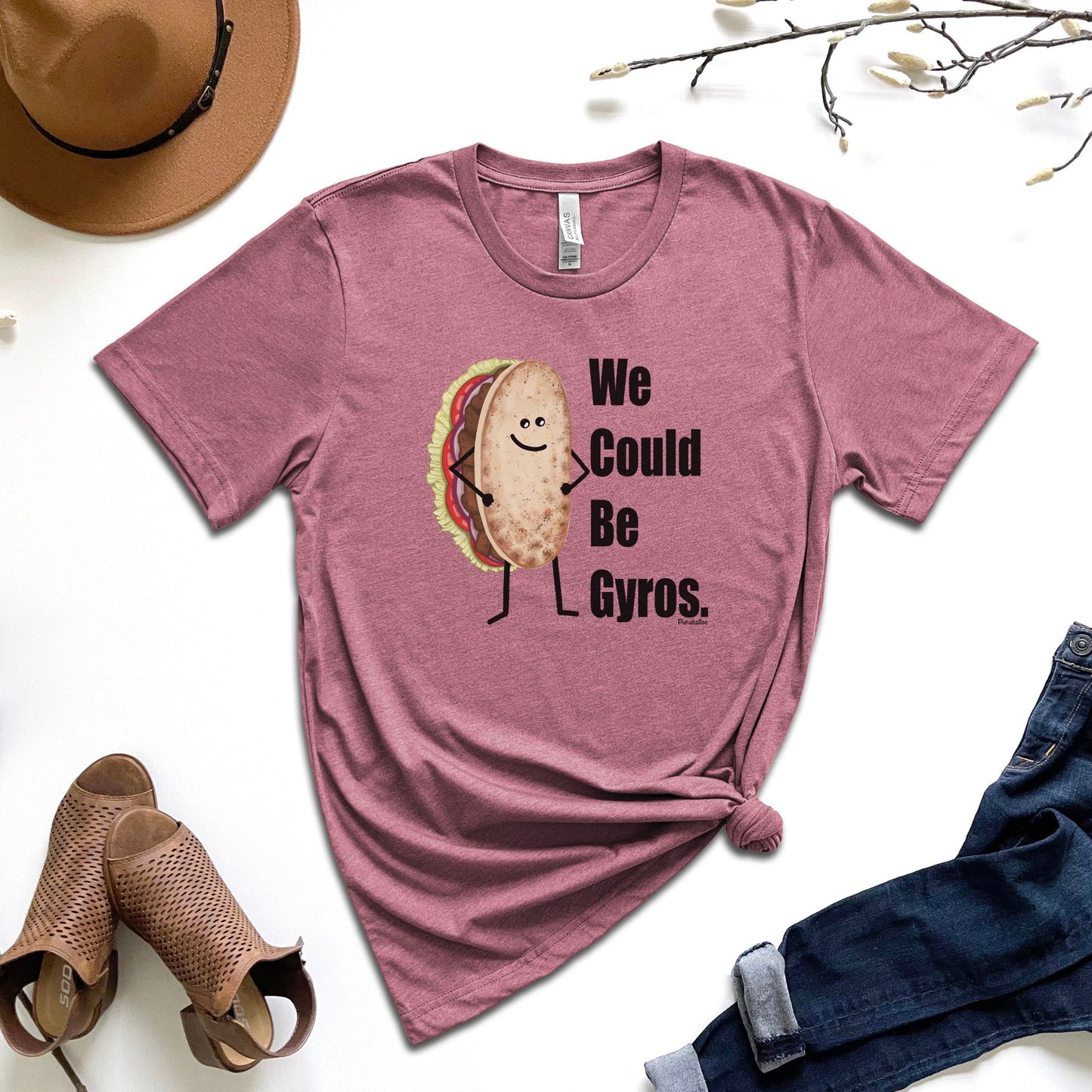 We Could Be Gyros T-Shirt | Funny Food Pun Unisex Tee | Greek Food Graphic Shirt | Gyro Lover Gift | Hero Pun Shirt | Adult Casual T-Shirt