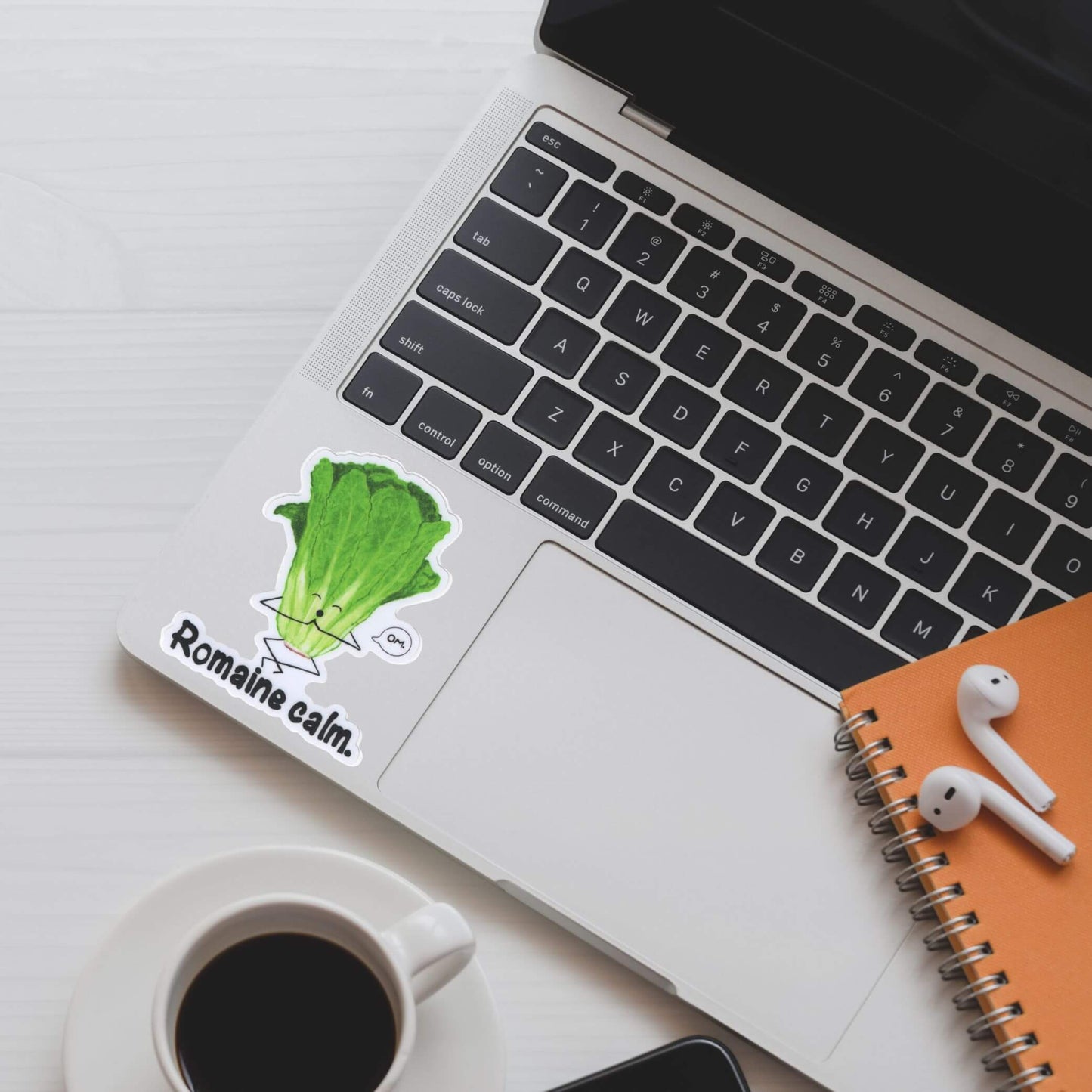Romaine Calm – 3" Waterproof Lettuce Pun Sticker