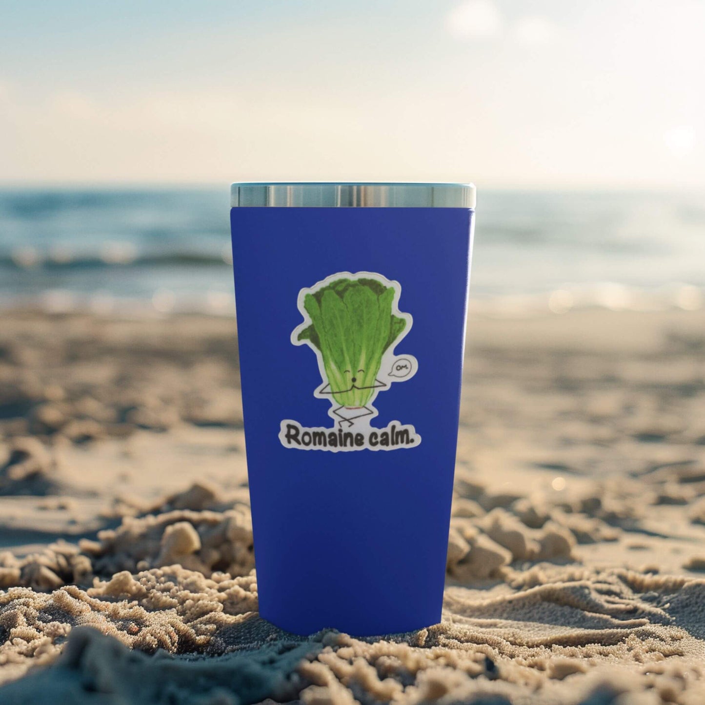 Romaine Calm – 3" Waterproof Lettuce Pun Sticker