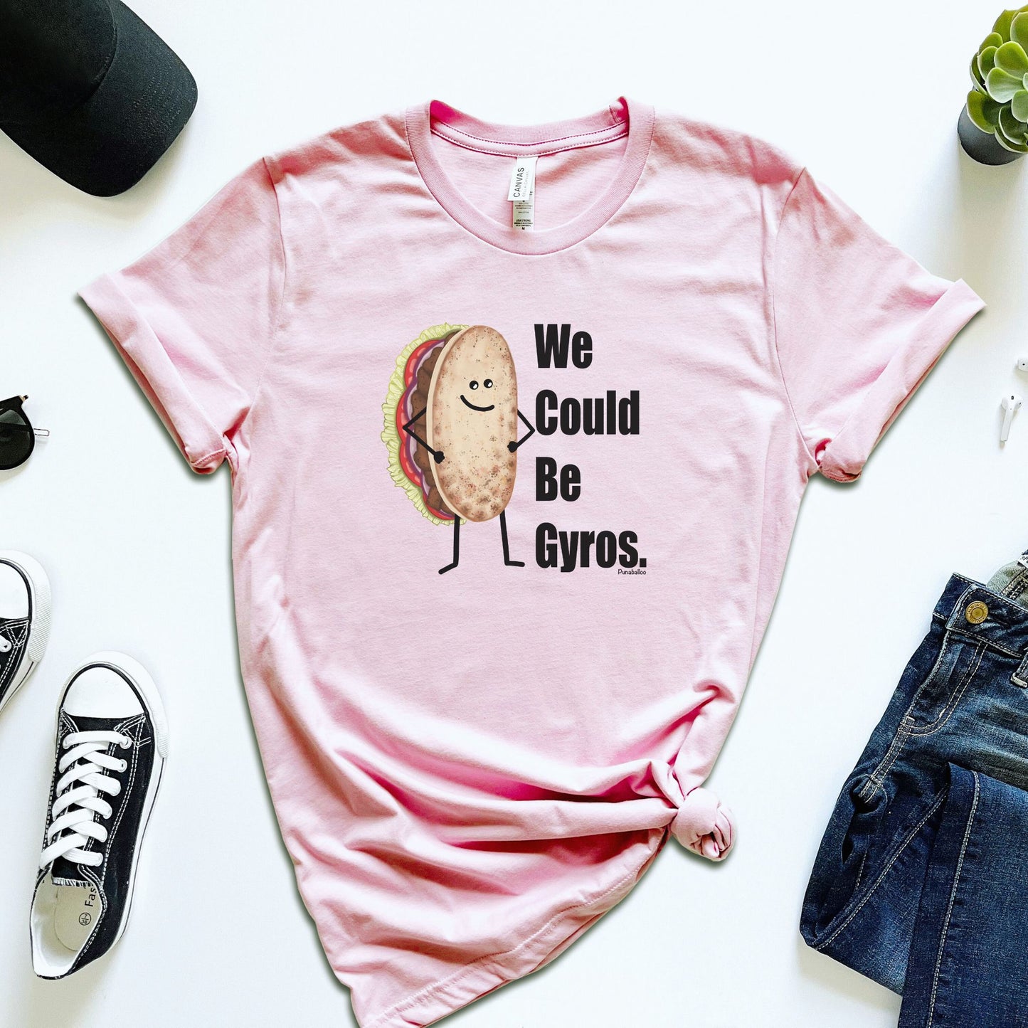 We Could Be Gyros T-Shirt | Funny Food Pun Unisex Tee | Greek Food Graphic Shirt | Gyro Lover Gift | Hero Pun Shirt | Adult Casual T-Shirt