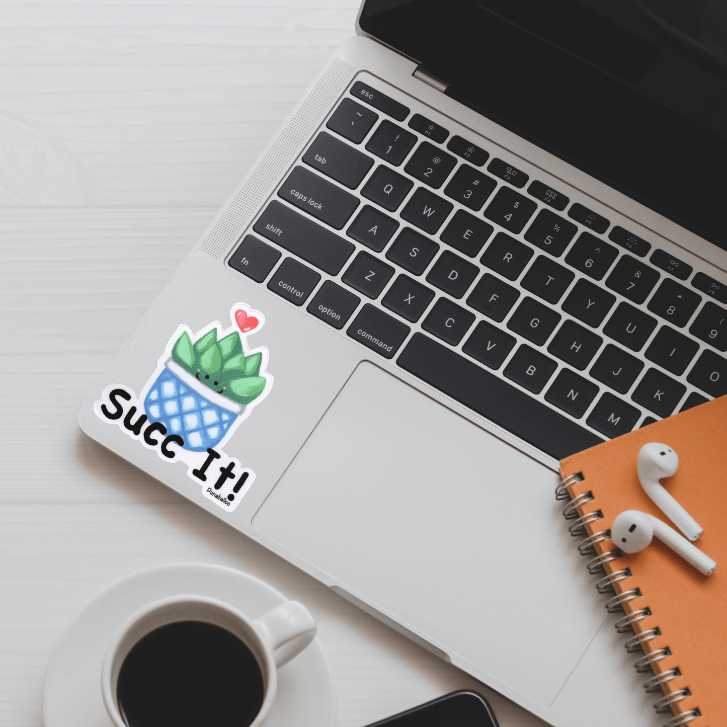 Succ It Sticker – Funny Succulent Pun Vinyl Decal (3) – Waterproof Plant Lover Gift