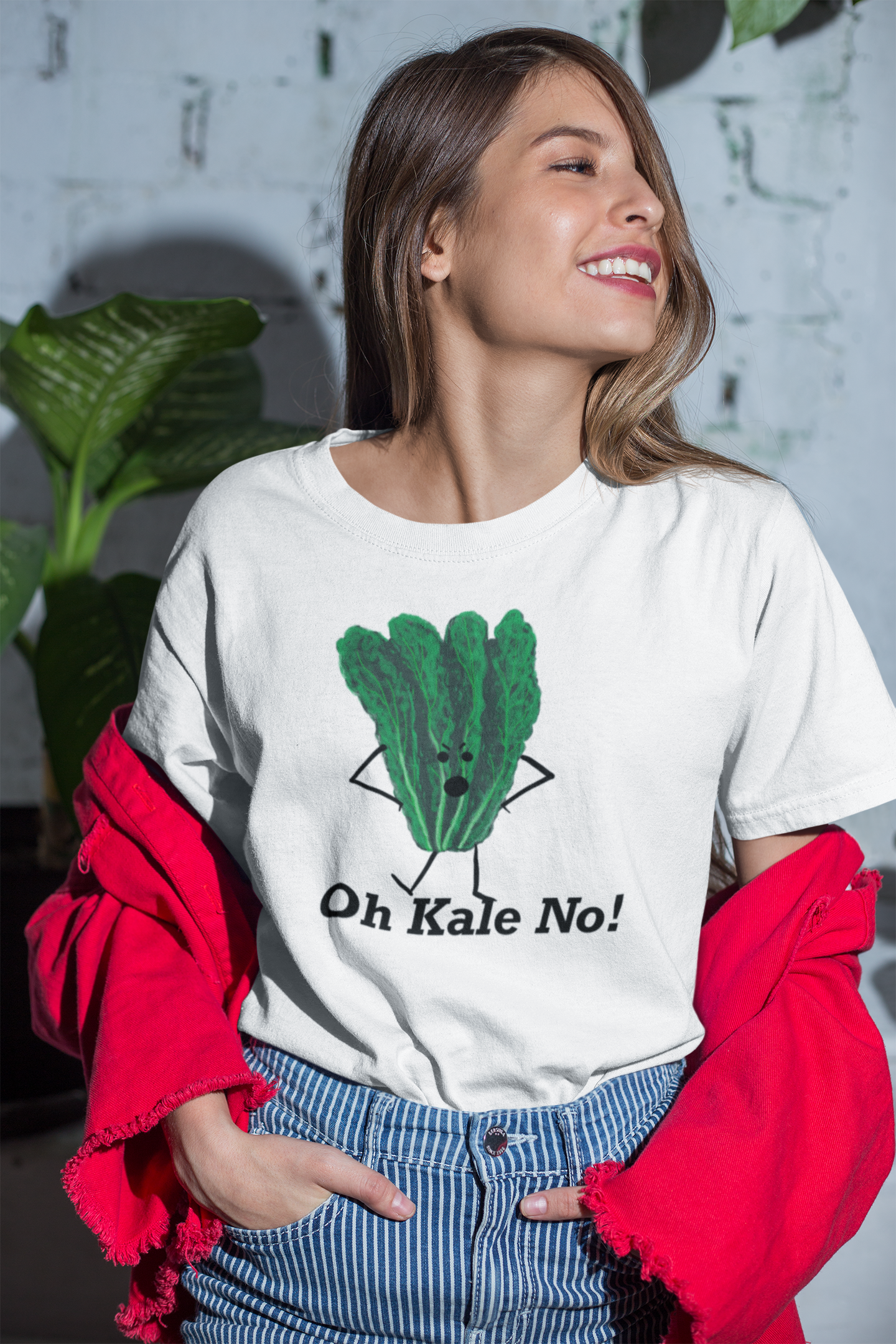 Oh Kale No Adult Unisex Kale Pun T-Shirt