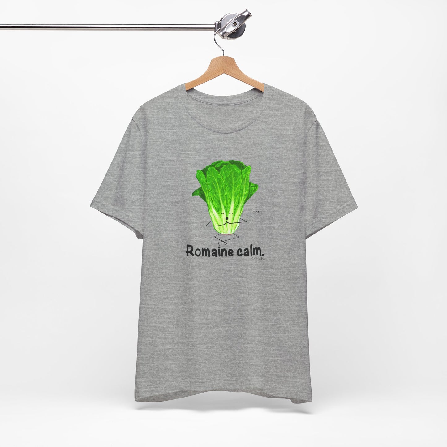 Romaine Calm Adult Unisex Lettuce Pun T-Shirt - Punaballoo