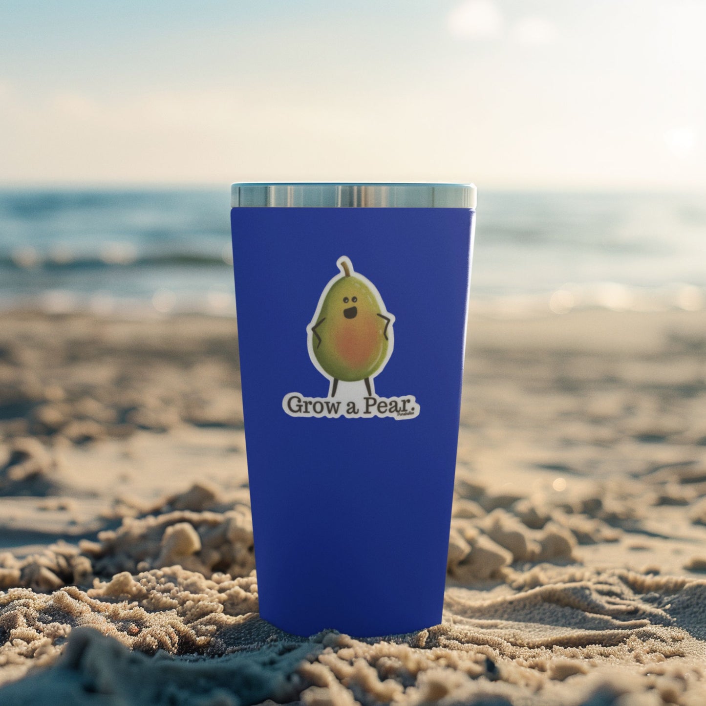 Grow a Pear Vinyl Sticker – 3″ Weatherproof Pear Pun, Humor & Sass