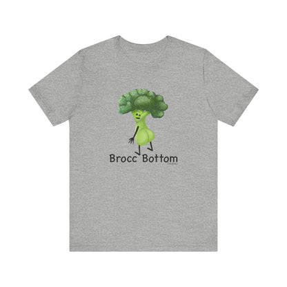 Brocc Bottom Adult Unisex Broccoli Pun T-Shirt - Punaballoo