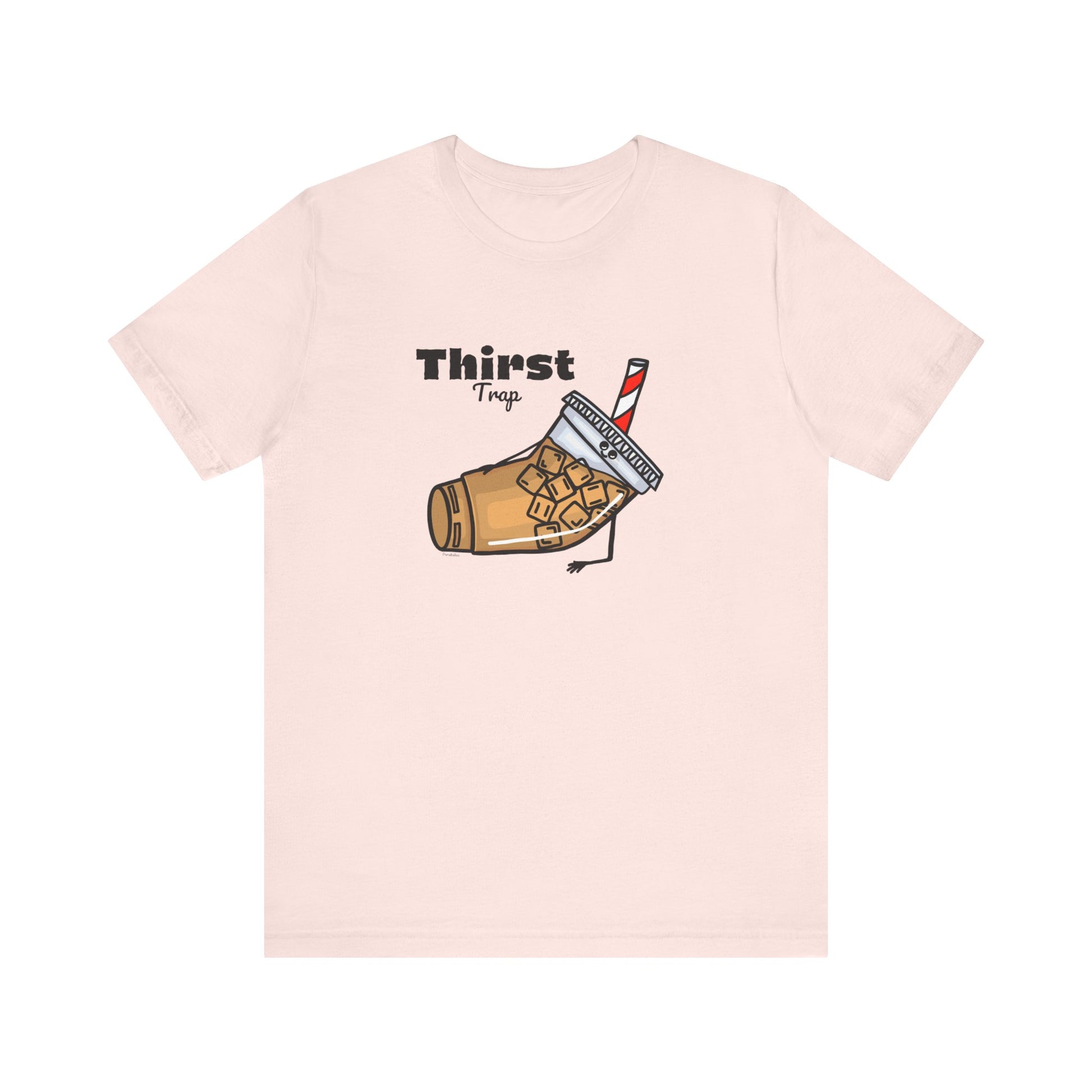 Thirst Trap Adult Unisex Iced Coffee Pun Shirt - Punaballoo