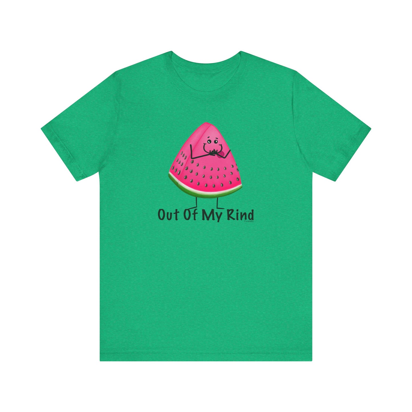 Out Of My Rind Adult Unisex Watermelon Pun Shirt - Punaballoo