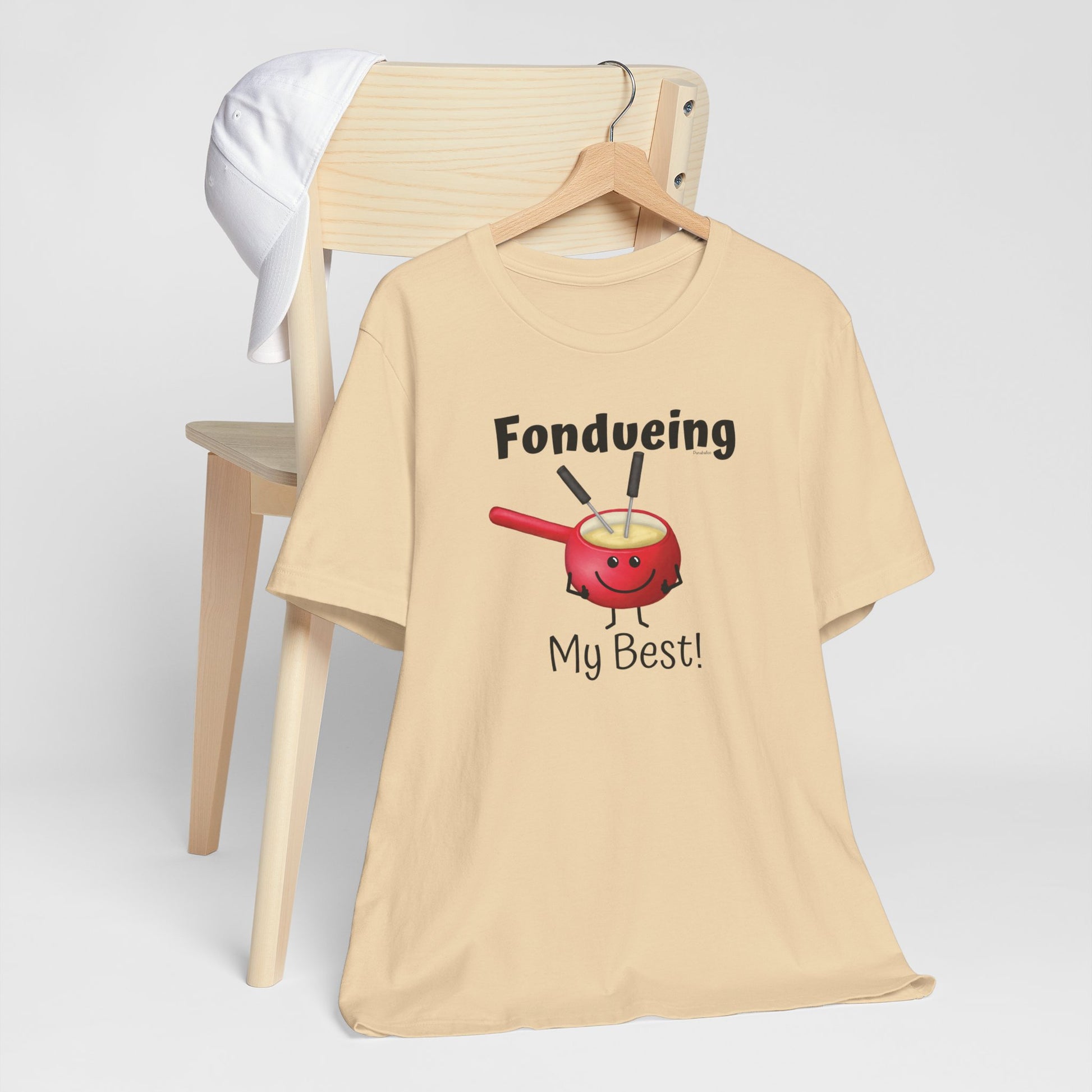 Fondueing My Best Adult Unisex Fondue Pun T-Shirt - Punaballoo