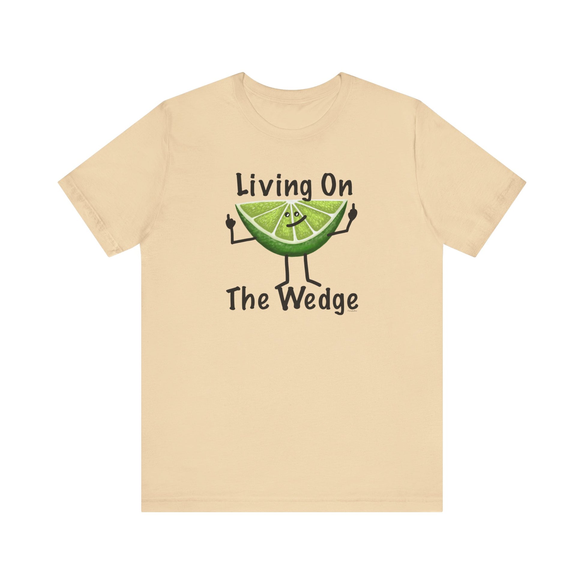 Living On The Wedge Adult Unisex Lime Pun T-Shirt - Punaballoo