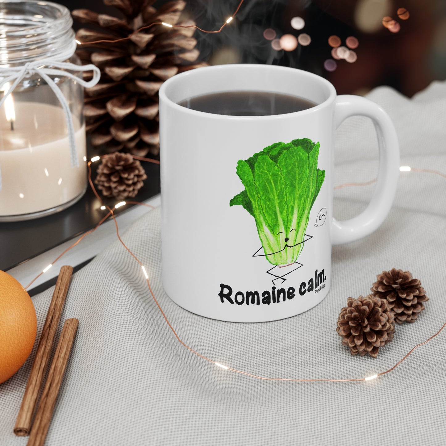 Romiane Calm 11oz Lettuce Pun Mug - Punaballoo