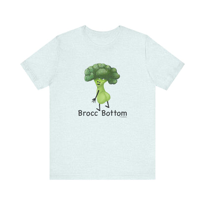 Brocc Bottom Adult Unisex Broccoli Pun T-Shirt - Punaballoo