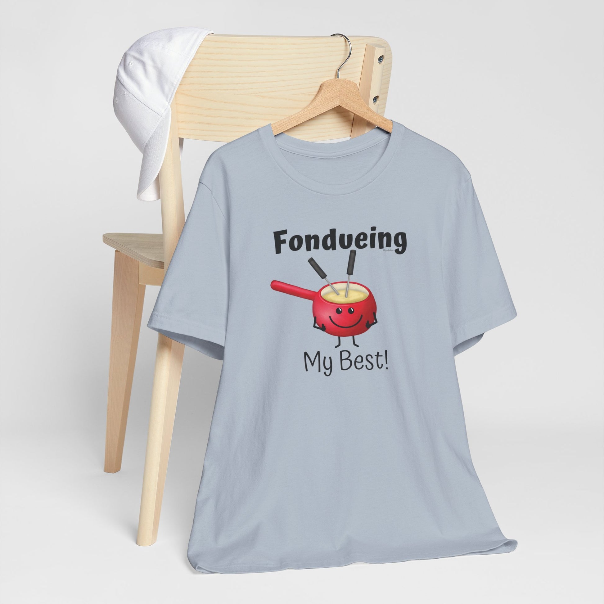 Fondueing My Best Adult Unisex Fondue Pun T-Shirt - Punaballoo