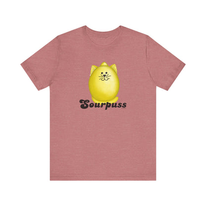 Sourpuss Adult Unisex Lemon Pun T-Shirt - Punaballoo