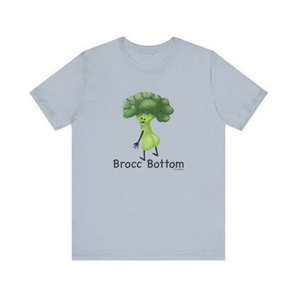 Brocc Bottom Adult Unisex Broccoli Pun T-Shirt - Punaballoo