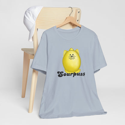 Sourpuss Adult Unisex Lemon Pun T-Shirt - Punaballoo