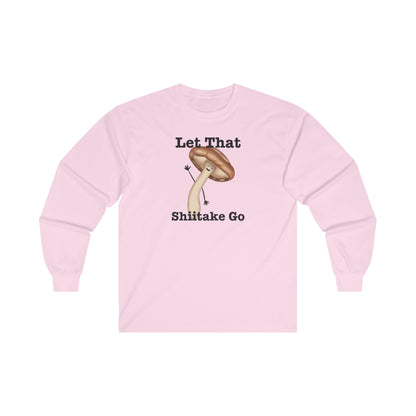 Positive Mushroom Pun Long Sleeve Tee for Dietitians and Vegans