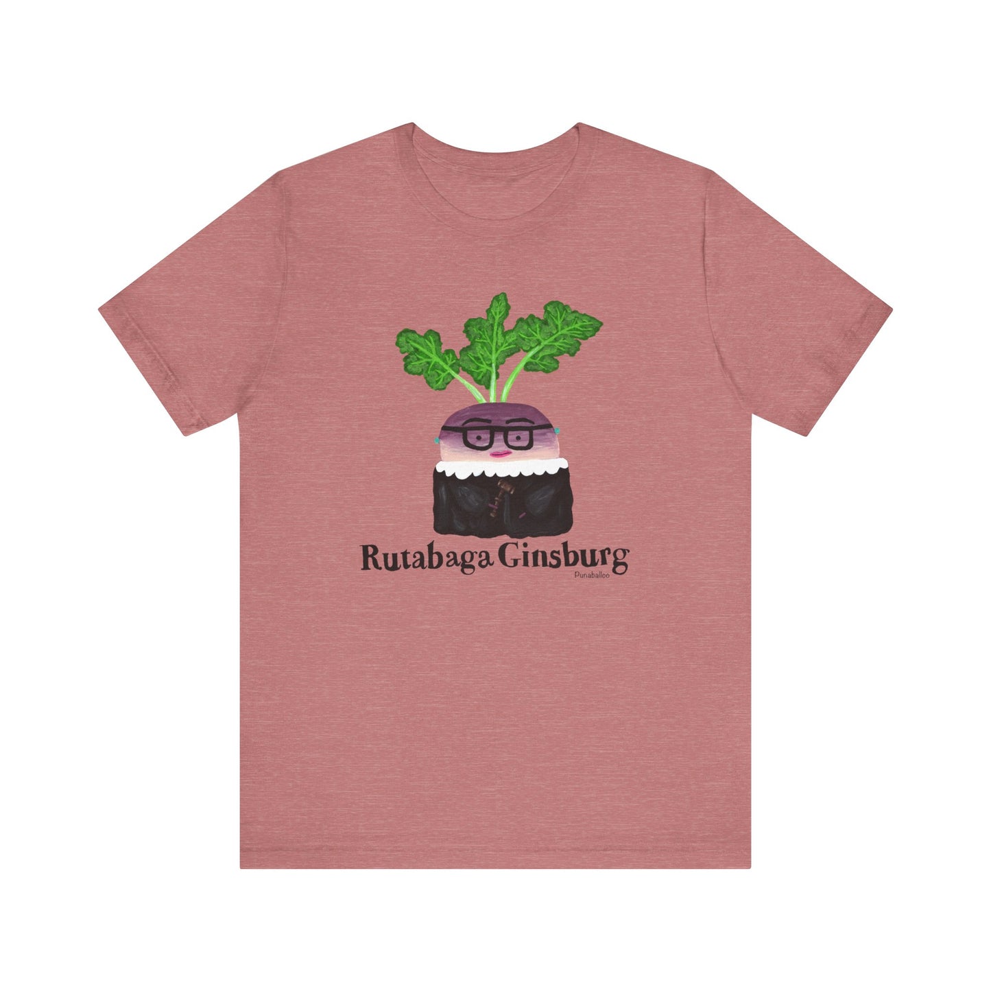 Rutabaga Ginsburg Adult Unisex Ruth Bader Ginsburg Pun T-Shirt - Punaballoo