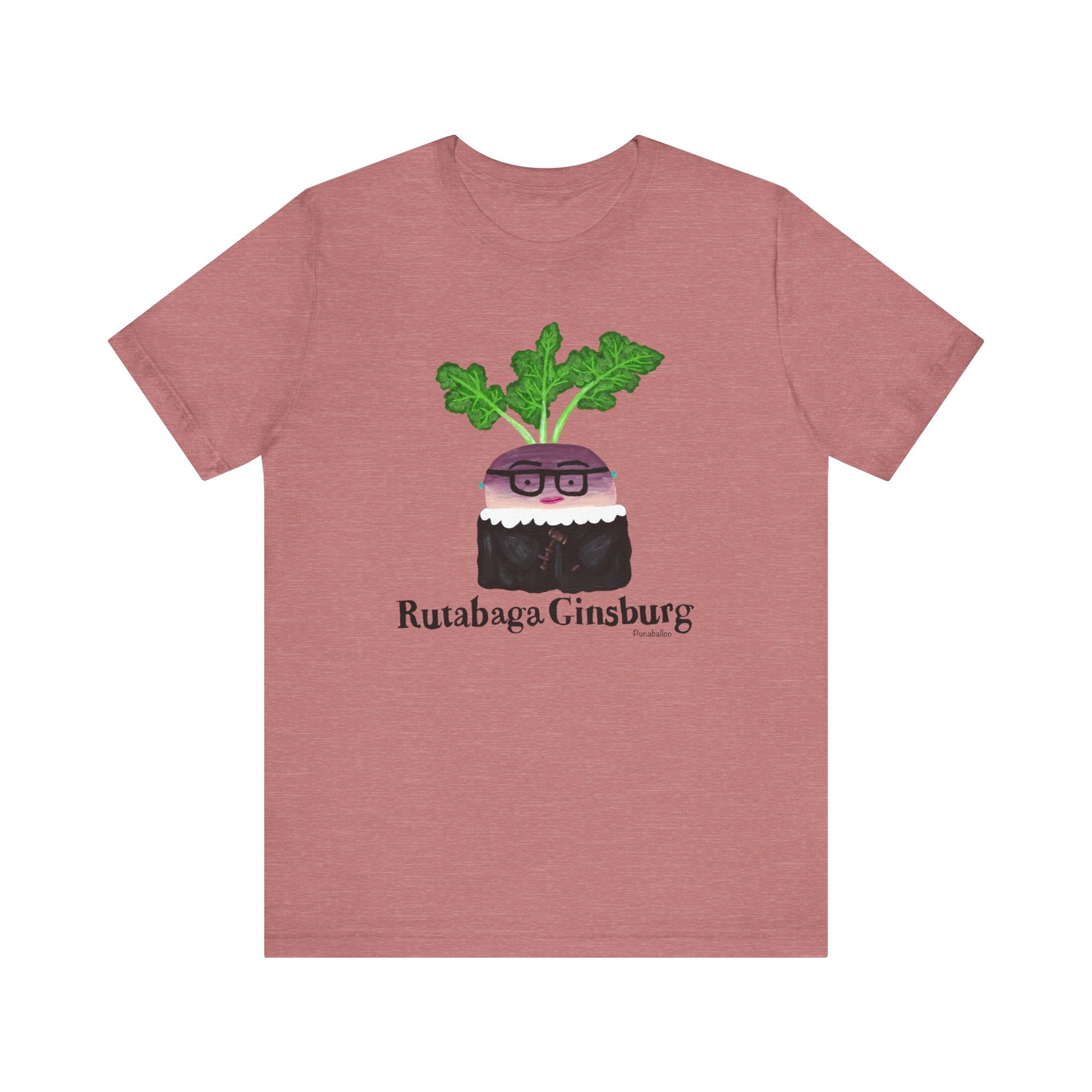 Rutabaga Ginsburg Adult Unisex Ruth Bader Ginsburg Pun T-Shirt - Punaballoo