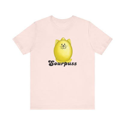 Sourpuss Adult Unisex Lemon Pun T-Shirt - Punaballoo