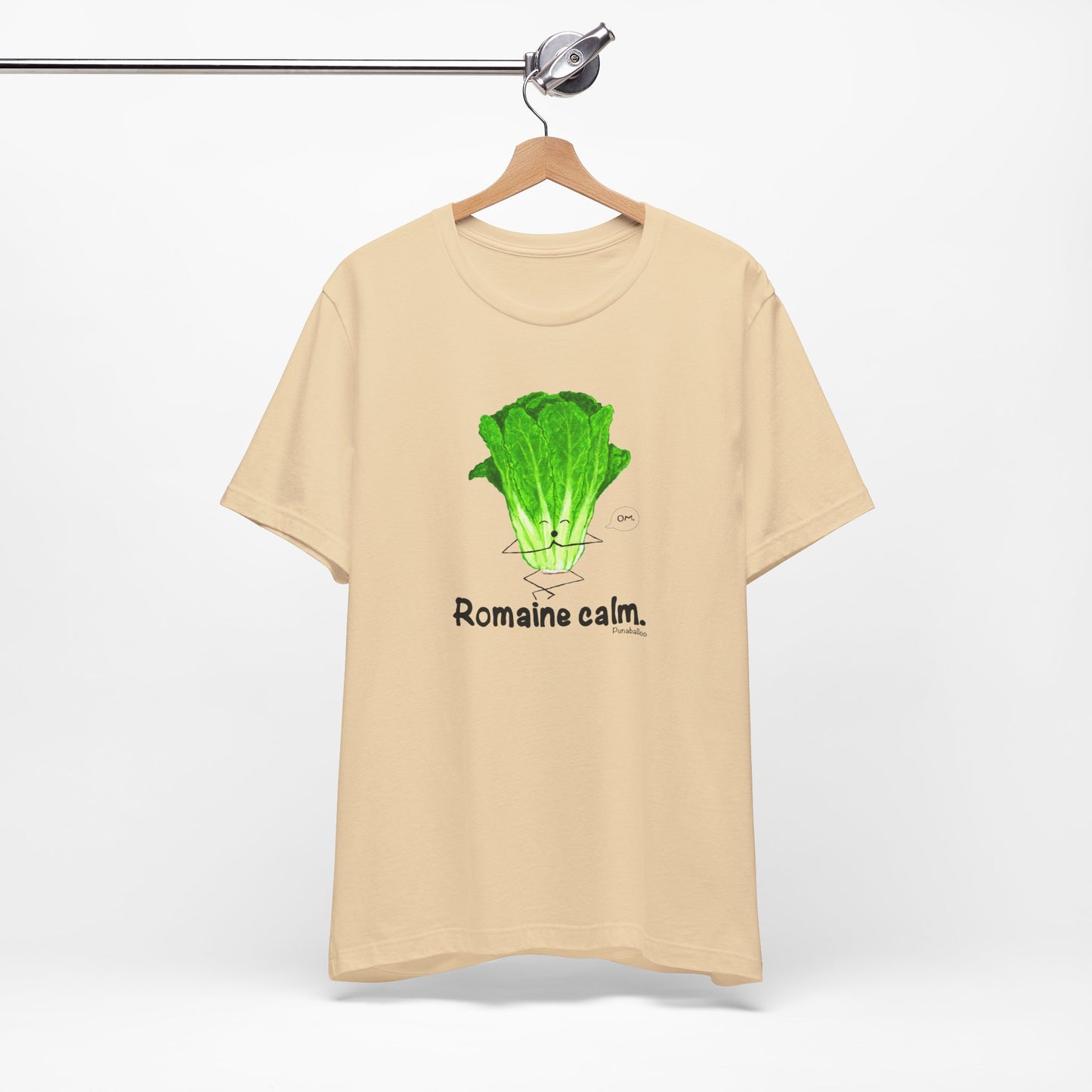 Romaine Calm Adult Unisex Lettuce Pun T-Shirt - Punaballoo