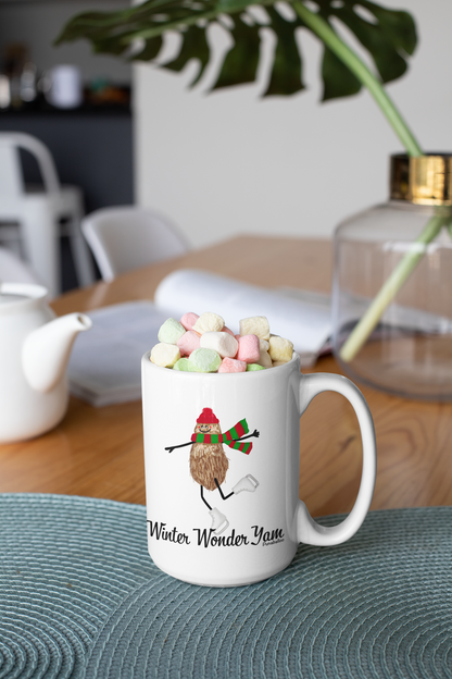 Winter Wonder Yam 15oz Christmas Song Pun Mug