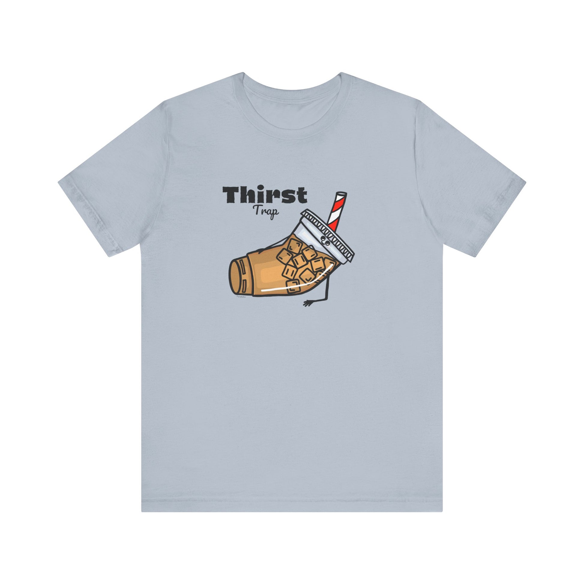 Thirst Trap Adult Unisex Iced Coffee Pun Shirt - Punaballoo