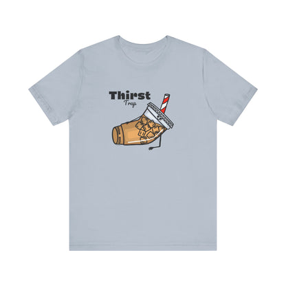 Thirst Trap Adult Unisex Iced Coffee Pun Shirt - Punaballoo