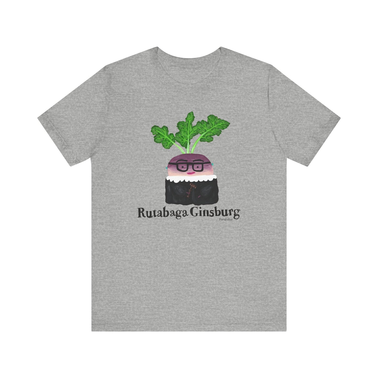 Rutabaga Ginsburg Adult Unisex Ruth Bader Ginsburg Pun T-Shirt - Punaballoo