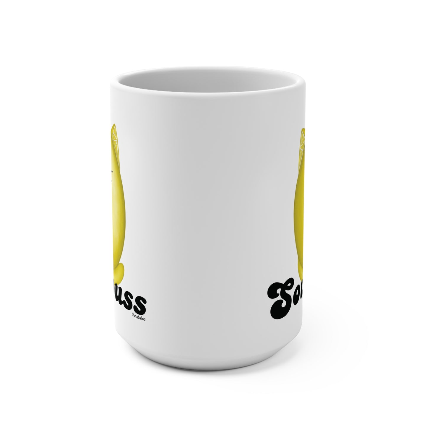 Sourpuss 15oz Lemon Pun Mug - Punaballoo