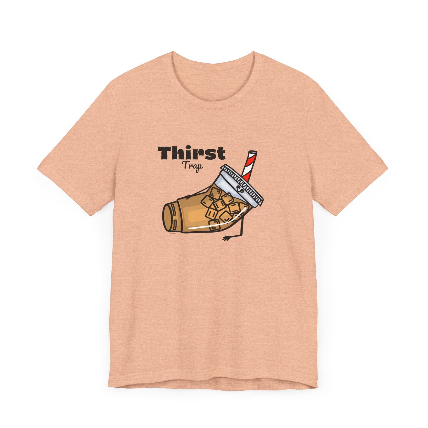 Thirst Trap Adult Unisex Iced Coffee Pun Shirt - Punaballoo