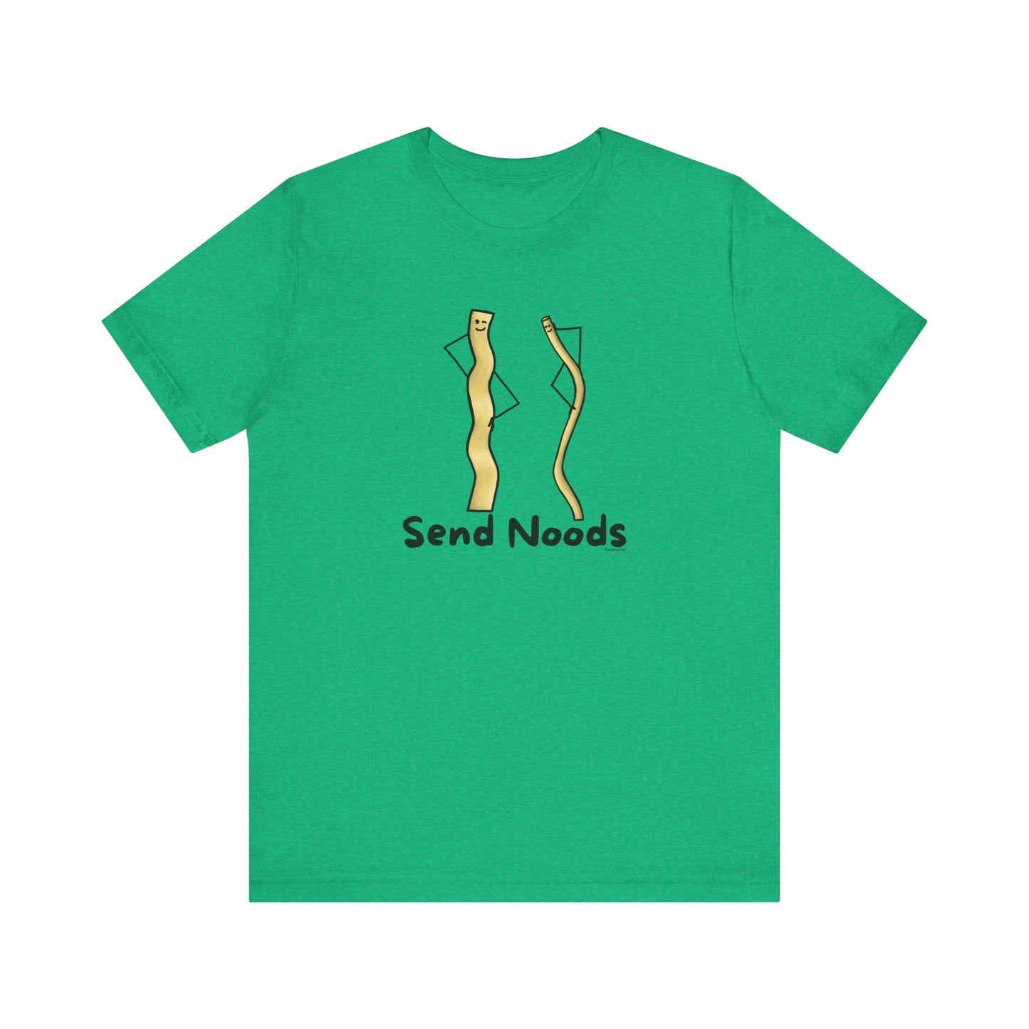 Send Noods Adult Unisex Pasta Pun T-Shirt - Punaballoo