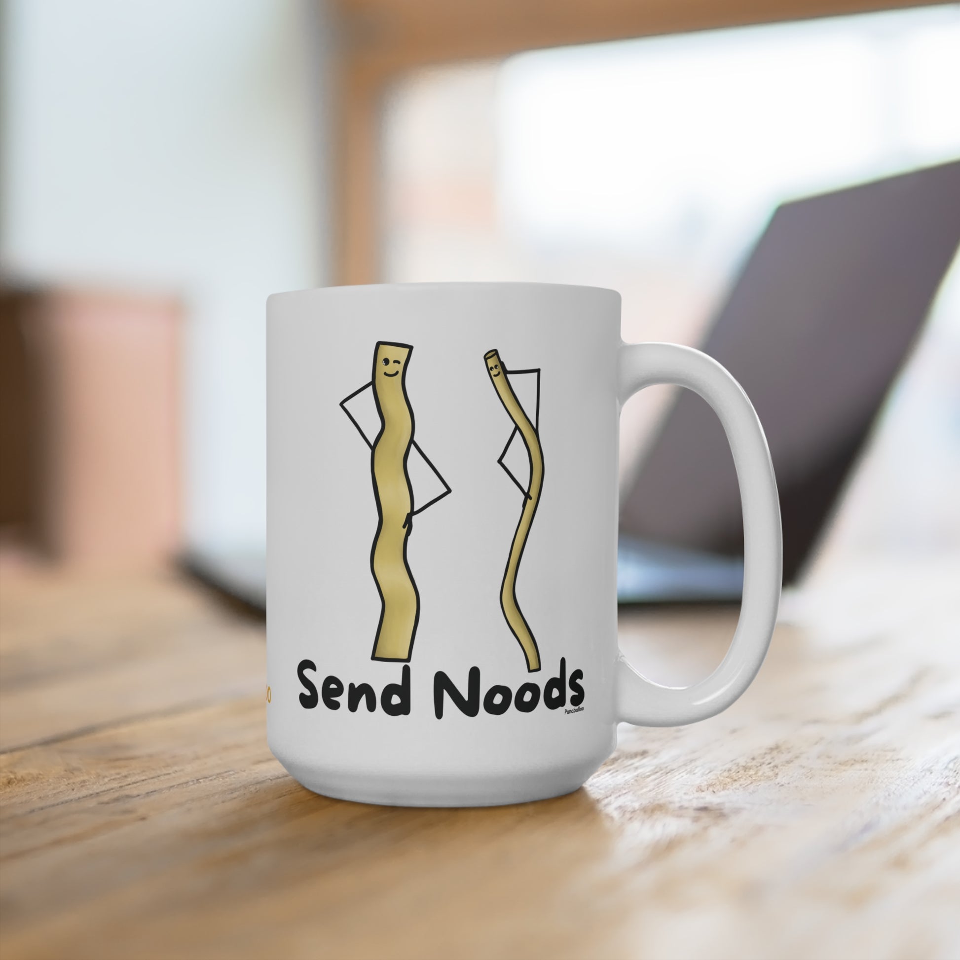 Send Noods 15oz Noodle Pun Mug - Punaballoo