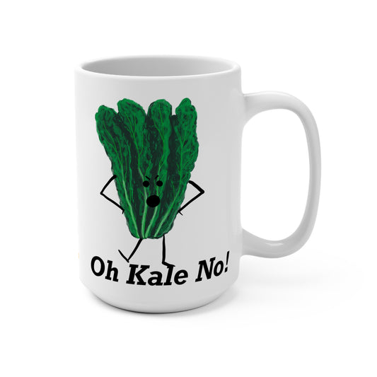 Oh Kale No 15oz Kale Pun Mug - Punaballoo