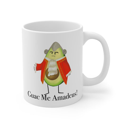 Guac Me Amadeus 11oz Avocado Pun Mug - Punaballoo